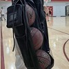 Generic 3 Basketball Holder Bag ¨C Heavy Duty Canvas & Mesh Carry Sack w/Zipper Pouch, Carabiner - 2 of 4
