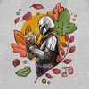 Women's Star Wars: The Mandalorian Grogu and Din Djarin Fall Leaves Love T-Shirt - image 2 of 4