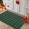 Christmas Plaid Small Area Rugs Non-Slip Non-Shedding Floor Mat Machine Washable Area Carpet for Entryway - 2 of 4
