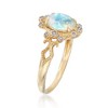 Ross-Simons Ethiopian Opal and Diamond-Accented Ring in 14kt Yellow Gold - 3 of 4