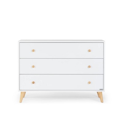 Image of dadada baby Austin 3 Drawer Dresser - White/Natural