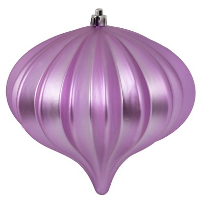 3ct Vickerman 5.7" Matte Onion Ornament, UV Coated Ornament Set Orchid