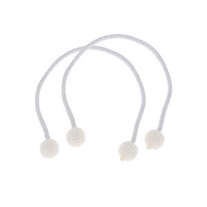 Unique Bargains Buckle Faux Pearl Curtain Tie Polyester ABS 2 Pcs - 1 of 4