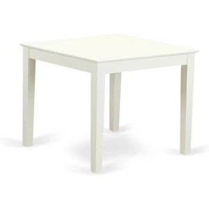East West Furniture,Oxford Square Dining Table - Linen White - 1 of 2