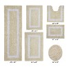 Hotel Bath Rug 100% Premium Cotton Tufted Weave Two Tone Reversible 6 Piece Bathroom Rug Set, Super Soft & Water Absorbent, Machine Washable Bathmat - 2 of 4