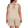 Lands' End Women's Lightweight Jersey Blouson Vneck Tank - 3 of 3