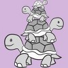 Girl's Design By Humans Cute Turtle Tortoises Ocean Love Sea Turtles T-Shirt By animalshop T-Shirt - 2 of 3