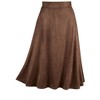 Collections Etc Elasticized Faux Suede Full Sweep Versatile Skirt - 4 of 4