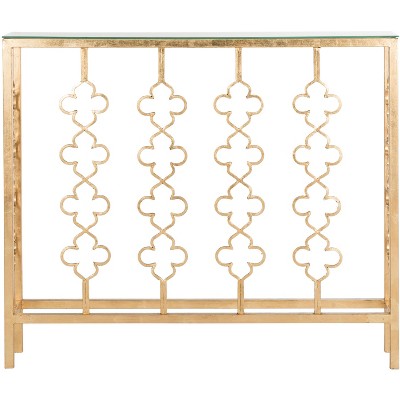 Carolina Console Table - Gold/Glass - Safavieh