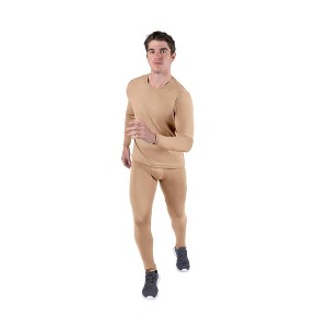 Kickoff Thermal Underwear for Men Long Johns for Men Thermal Top Bottom Fleece Lined Base Layer Set Moisture-Wicking Pajamas Cold Weather - 1 of 4
