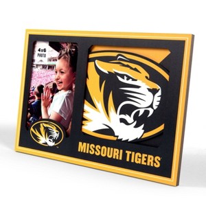 NCAA Missouri Tigers Logo 4" x 6" Picture Frame: MDF Rectangle Tabletop Display - 1 of 4