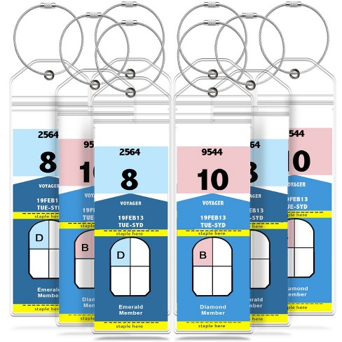 2 Pack Cruise Luggage Tags FREE Shiping Clear Ship Luggage Tags