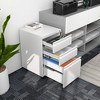 AOBABO  Drawer File Cabinet with Lock,Metal Filing Cabinet with Wheels for Home Office & Business Enterprise, Legal/Letter Size, No Assembled Required - 2 of 4