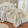 Collections Etc Payton Reversible Floral Stripe Patchwork Oversized Quilt - 2 of 3