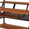 Royal Hampton 67 Inch Wood Music Desk Studio Station, Keyboard Tray Shelves, Walnut - 3 of 4