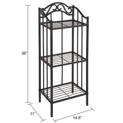 metal floor shelf