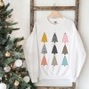 Simply Sage Market Women's Graphic Sweatshirt Colorful Christmas Tree Chart - 3 of 4