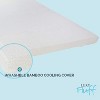 3-Inch Gel-Infused Memory Foam Mattress Topper with Added Ventilated Removable Washable Bamboo Cooling Cover and Corner Straps - Twin - 4 of 4
