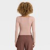 Women's Slim Fit Long Sleeve Corset Top - A New Day™ - 2 of 4