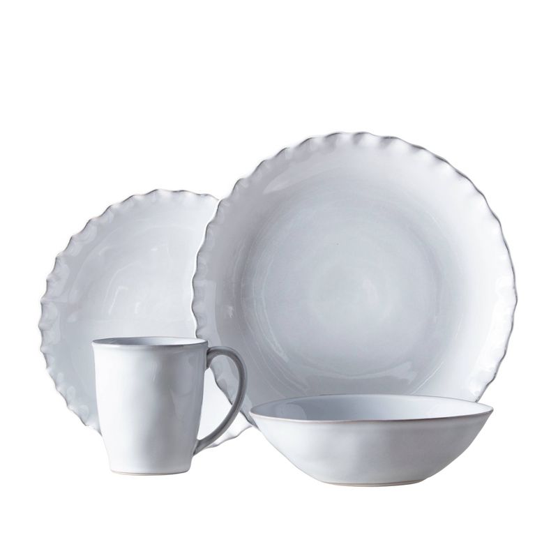 Fortessa Tableware Solutions 16pc Clay Complements Stone Dinnerware Set Off-White, 1 of 9