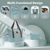 FURNIinspire Bag And Luggage Sets 3 Piece Carry On Luggage Sets, Lightweight Hard Shell Suitcase with Wheel, Bag Set, Blue, 8.9"*13.6"*21.3" - 4 of 4