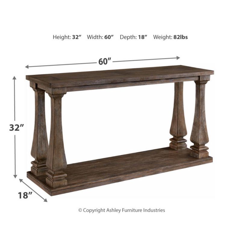 Johnelle Sofa Table Gray - Signature Design by Ashley, 4 of 7