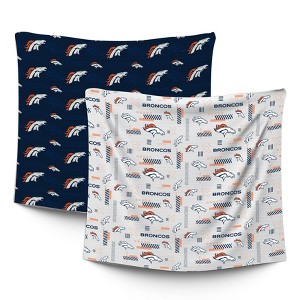 NFL Denver Broncos Home & Away Baby Blanket - 2pk - 1 of 1