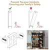 Rattan Shoe Cabinet with 3 Flip Drawers, 4-Tier Shoe Storage Cabinet for Entryway - 3 of 4