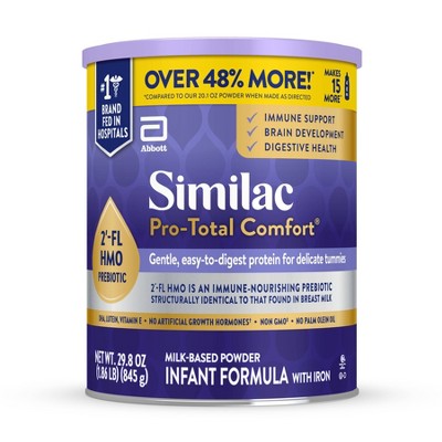 Similac Pro total Comfort Non gmo Powder Infant Formula 29.8oz Target