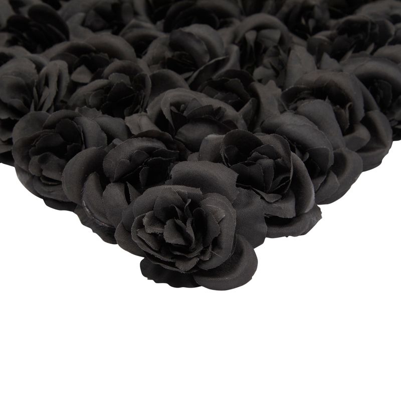 Bright Creations 50 Pack Artificial Black Rose Flower Heads for Arts and Crafts, Stemless Roses (2 in), 5 of 9