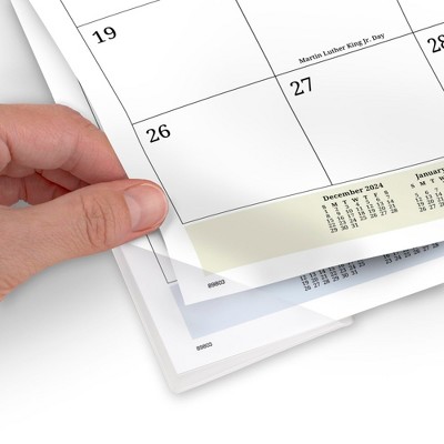 Panoramic Seascape Monthly Desk Pad with Clear Corners, 22 x 17