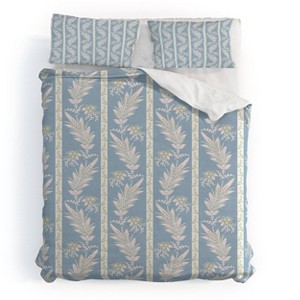Deny Designs 3pc King Schatzi Brown Celine Emma leaf Duvet and Sham Set - 1 of 4