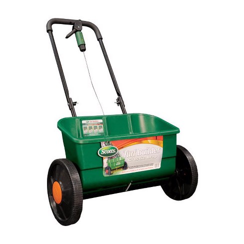 Scotts Turf Builder 22 in. W Drop Push Spreader For Fertilizer/Ice Melt/Seed 25 lb - image 1 of 1