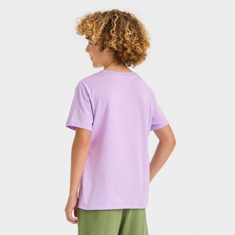 Boys' Short Sleeve Duck on a Skateboard Graphic T-Shirt - Cat & Jack™ Purple, 4 of 5