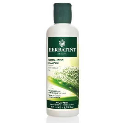 Herbatint Normalizing Shampoo for Color-Treated, Normal Hair - Aloe Vera to Rebalance, Strengthen, & Add Shine - No Parabens, Sulfates, Gluten