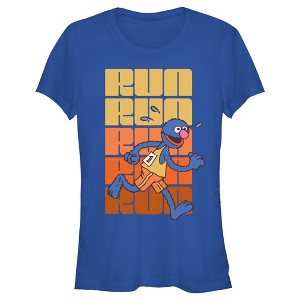 Junior's Sesame Street Grover Run Repeat T-Shirt - 1 of 4