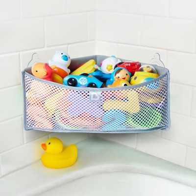 Munchkin High&#39;n Dry Corner Bath Toy Organizer - Gray_3