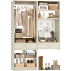Aheaplus Set of 2 Closet Organizer with Drawers and Hanging Rods,  Walk-in Closet System Set with Storage Cubes and Shelves - 2 of 4