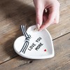 Pavilion Gift Company - Love You More - 4.5" x 4.5" Heart-Shaped Keepsake Dish - Decorative Trays and Platters - 4 of 4