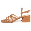Journee Collection Womens Kempsy Open Square Toe Block Heel Sandals Brown 8 - 2 of 4