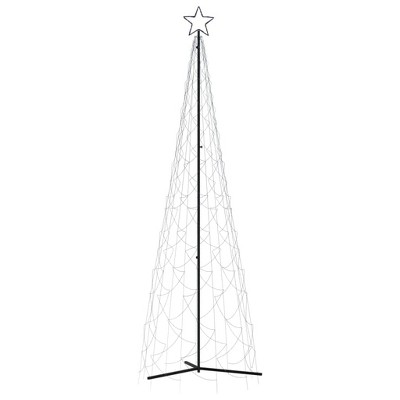 vidaXL Christmas Cone Tree Blue 500 LEDs 39.4"x118.1"
