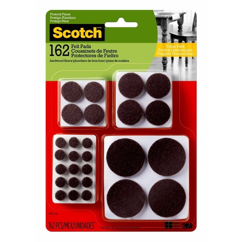 Scotch 162pk Felt Pads Brown