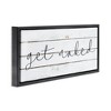 Stupell Industries Get Naked Minimal Planks Black Framed Floater Canvas Wall Art - 3 of 4