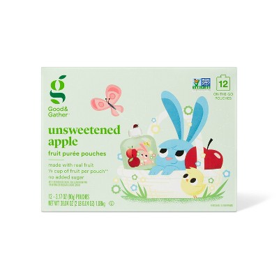 Spring Unsweetened Applesauce Pouches - 12ct/3.17oz - Good & Gather™