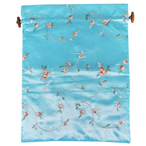 Wrapables Beautiful Embroidered Silk Travel Bag for Lingerie & Shoes - 1 of 4
