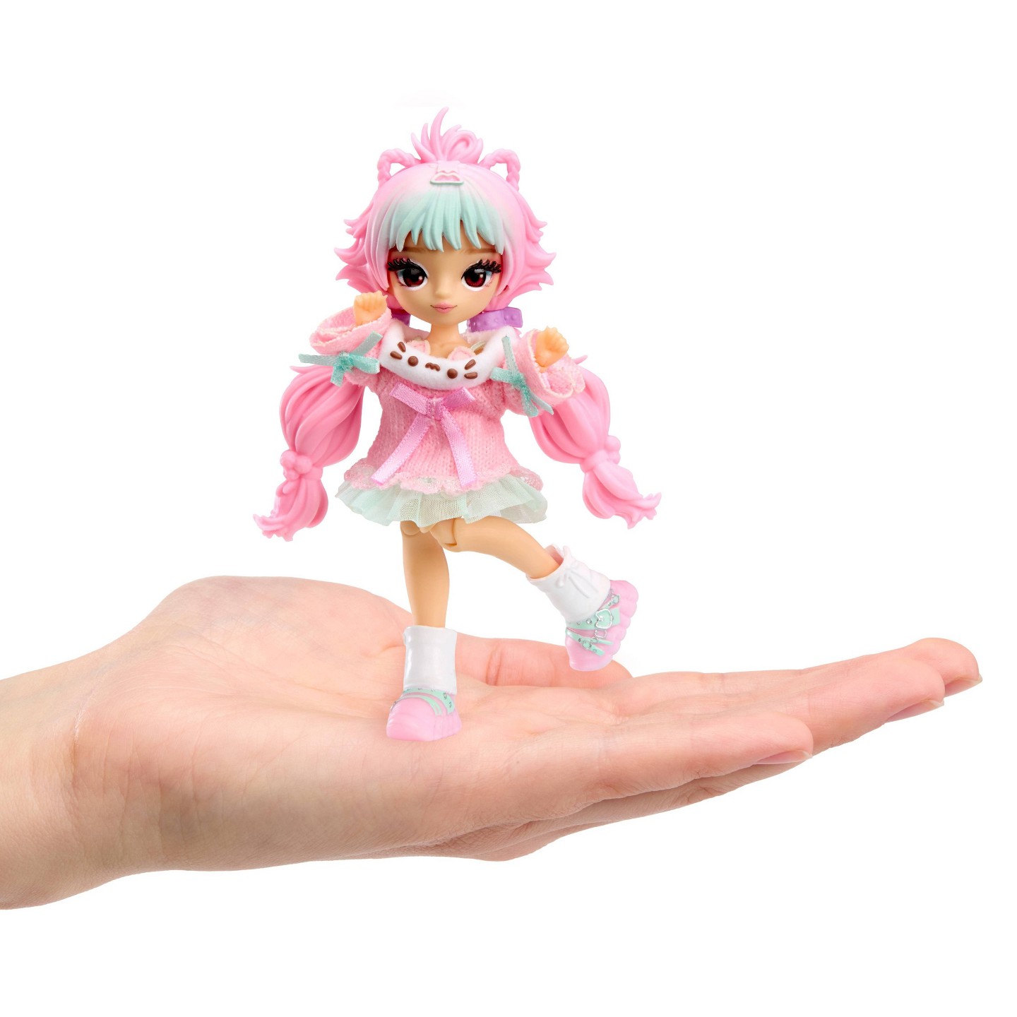 Детская кукла MirrorMi Academy Mirror Mi Mini Mi Akiko Kittyama Cozy Poseable 4" Fashion Doll — фото 4