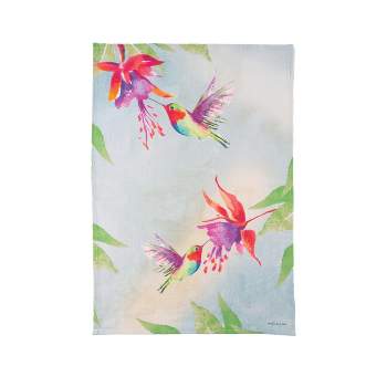 C&F Home Red Hummingbirds Printed Cotton Flour Sack Kitchen Towel