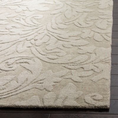 Sage Elegance Hand-Loomed Wool 4' x 6' Tufted Area Rug