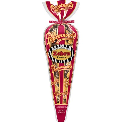 Popcornopolis Zebra Cone - 8oz