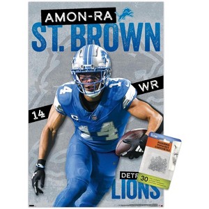 Trends International NFL Detroit Lions - Amon-Ra St. Brown 24 Unframed Wall Poster Prints - 1 of 4